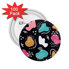 Art Pattern Design Background Print 2 25  Buttons (100 Pack)  by Ravend