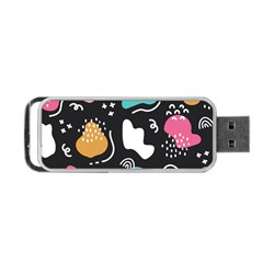 Art Pattern Design Background Print Portable Usb Flash (two Sides) by Ravend