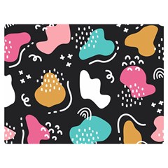 Art Pattern Design Background Print One Side Premium Plush Fleece Blanket (extra Small) by Ravend