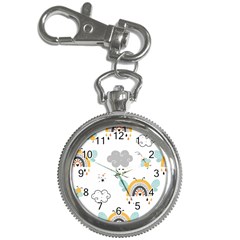 Art Pattern Design Wallpaper Background Print Key Chain Watches