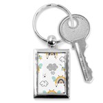 Art Pattern Design Wallpaper Background Print Key Chain (Rectangle) Front