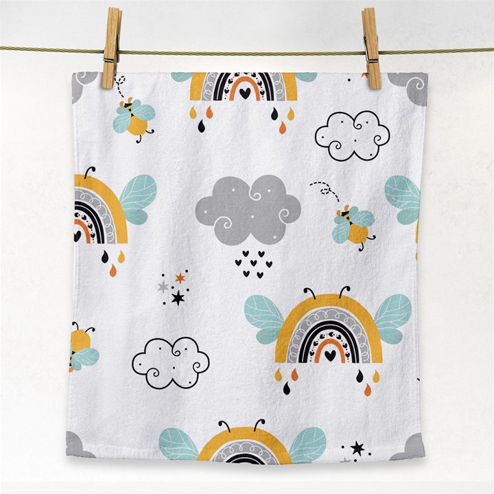 Art Pattern Design Wallpaper Background Print Face Towel