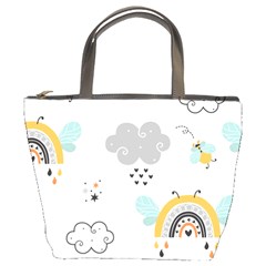 Art Pattern Design Wallpaper Background Print Bucket Bag