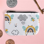 Art Pattern Design Wallpaper Background Print Mini Coin Purse Front