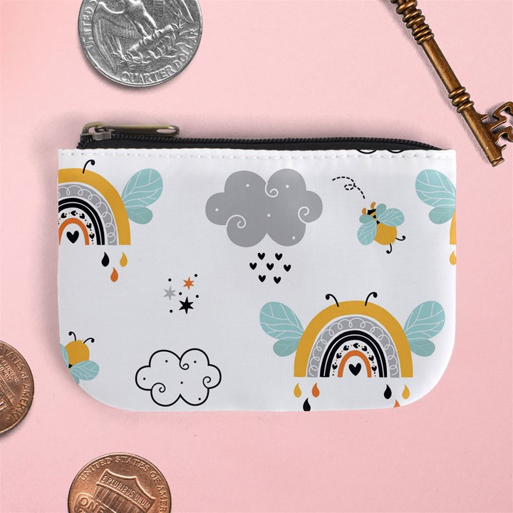 Art Pattern Design Wallpaper Background Print Mini Coin Purse