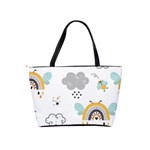 Art Pattern Design Wallpaper Background Print Classic Shoulder Handbag Back