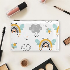 Art Pattern Design Wallpaper Background Print Cosmetic Bag (medium) by Ravend