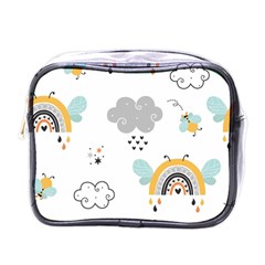 Art Pattern Design Wallpaper Background Print Mini Toiletries Bag (One Side)