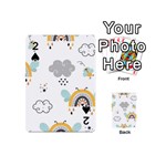 Art Pattern Design Wallpaper Background Print Playing Cards 54 Designs (Mini) Front - Spade2