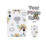 Art Pattern Design Wallpaper Background Print Playing Cards 54 Designs (Mini) Front - Spade7