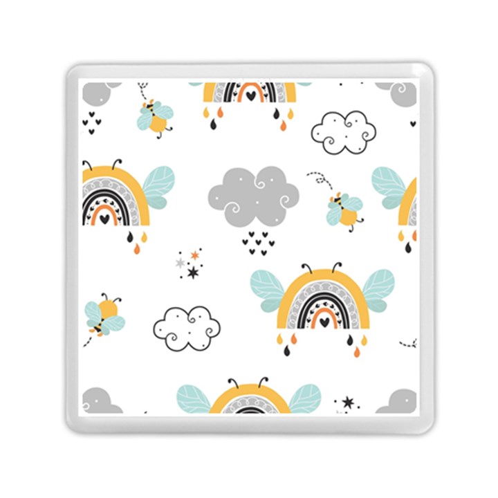 Art Pattern Design Wallpaper Background Print Memory Card Reader (Square)