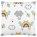 Art Pattern Design Wallpaper Background Print Large Premium Plush Fleece Cushion Case (One Side) Front