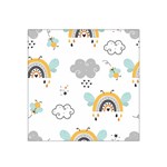 Art Pattern Design Wallpaper Background Print Satin Bandana Scarf 22  x 22  Front