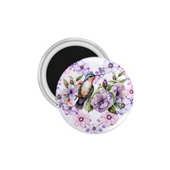 Hummingbird In Floral Heart 1 75  Magnets by augustinet