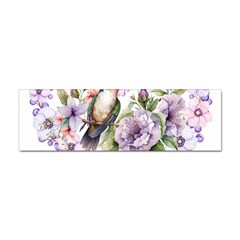 Hummingbird In Floral Heart Sticker (bumper) by augustinet