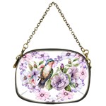 Hummingbird in floral heart Chain Purse (One Side) Front