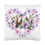 Hummingbird in floral heart Standard Cushion Case (Two Sides) Front