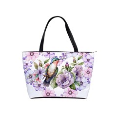 Hummingbird In Floral Heart Classic Shoulder Handbag by augustinet