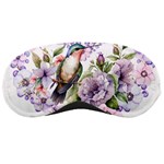 Hummingbird in floral heart Sleeping Mask Front