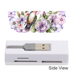 Hummingbird In Floral Heart Memory Card Reader (stick) by augustinet