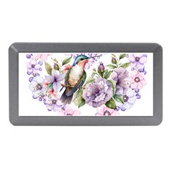 Hummingbird In Floral Heart Memory Card Reader (mini) by augustinet