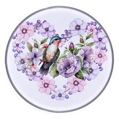 Hummingbird In Floral Heart Wireless Fast Charger(white)