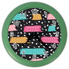 Art Pattern Design Wallpaper Background Print Patterns Color Wall Clock