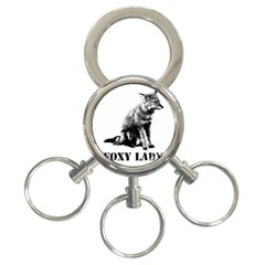 Foxy Lady Concept Illustration 3-ring Key Chain by dflcprintsclothing