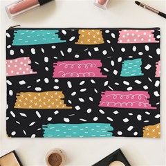 Art Pattern Design Wallpaper Background Print Patterns Cosmetic Bag (XXXL)