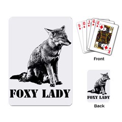 Foxy Lady Concept Illustration Playing Cards Single Design (rectangle) by dflcprintsclothing