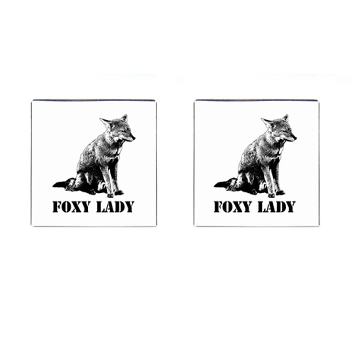 Foxy Lady Concept Illustration Cufflinks (Square)