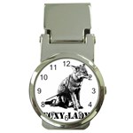 Foxy Lady Concept Illustration Money Clip Watches Front