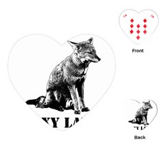 Foxy Lady Concept Illustration Playing Cards Single Design (heart) by dflcprintsclothing