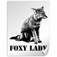 Foxy Lady Concept Illustration Canvas 12  X 16  by dflcprintsclothing