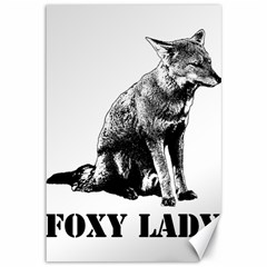 Foxy Lady Concept Illustration Canvas 12  X 18  by dflcprintsclothing