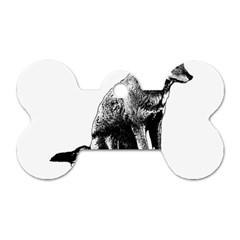 Foxy Lady Concept Illustration Dog Tag Bone (one Side) by dflcprintsclothing