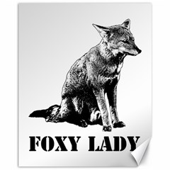 Foxy Lady Concept Illustration Canvas 11  X 14  by dflcprintsclothing