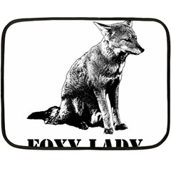 Foxy Lady Concept Illustration Fleece Blanket (mini)