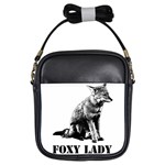 Foxy Lady Concept Illustration Girls Sling Bag Front