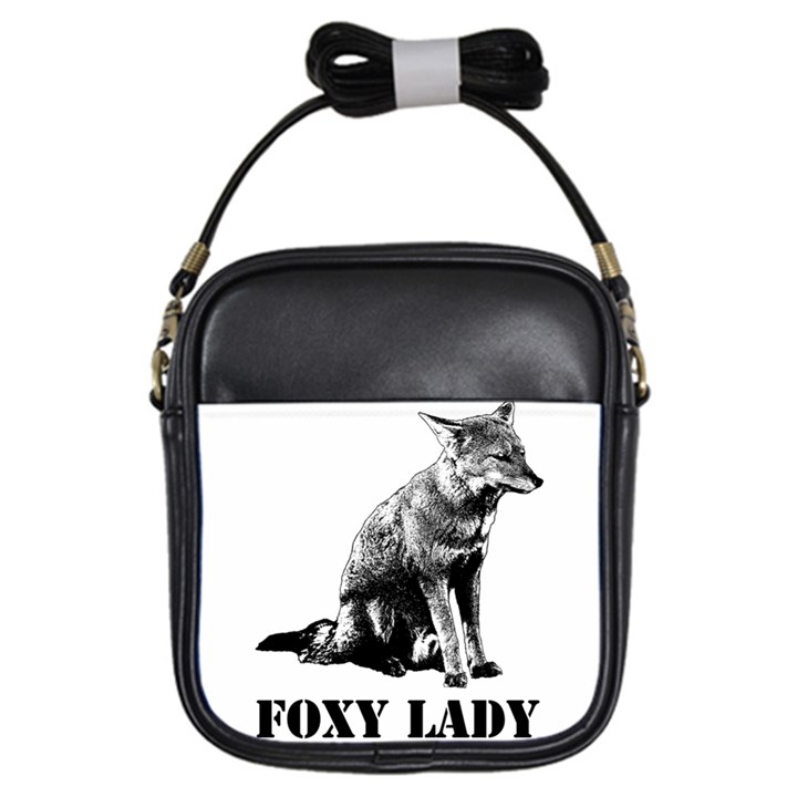 Foxy Lady Concept Illustration Girls Sling Bag