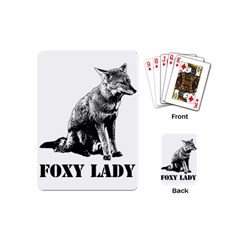 Foxy Lady Concept Illustration Playing Cards Single Design (mini) by dflcprintsclothing