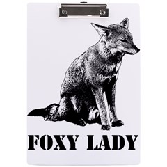 Foxy Lady Concept Illustration A4 Acrylic Clipboard by dflcprintsclothing