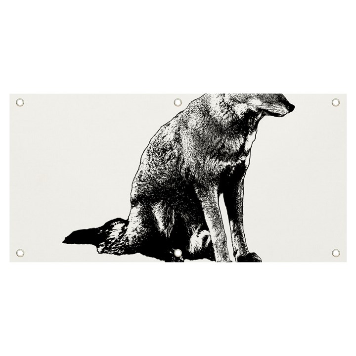 Foxy Lady Concept Illustration Banner and Sign 4  x 2 