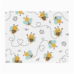 Bee Art Pattern Design Wallpaper Background Print Small Glasses Cloth by Ravend