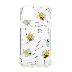 Bee Art Pattern Design Wallpaper Background Print Iphone 11 Pro 5 8 Inch Tpu Uv Print Case by Ravend