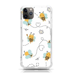 Bee Art Pattern Design Wallpaper Background Print Iphone 11 Pro Max 6 5 Inch Tpu Uv Print Case by Ravend