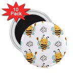 Art Bee Pattern Design Wallpaper Background 2.25  Magnets (10 pack)  Front