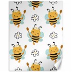 Art Bee Pattern Design Wallpaper Background Canvas 12  x 16  11.86 x15.41  Canvas - 1