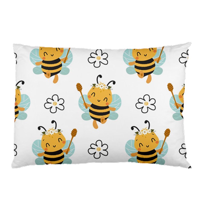 Art Bee Pattern Design Wallpaper Background Pillow Case