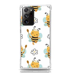 Art Bee Pattern Design Wallpaper Background Samsung Galaxy Note 20 Ultra Tpu Uv Case by Ravend